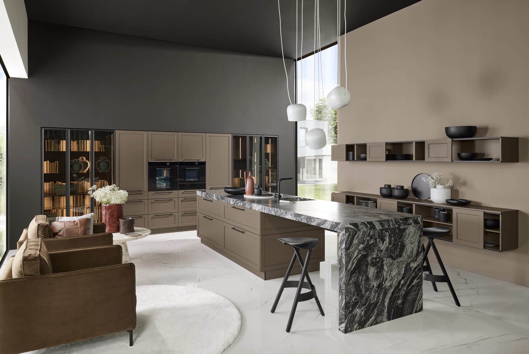 A Nolte kitchen opening into the living space